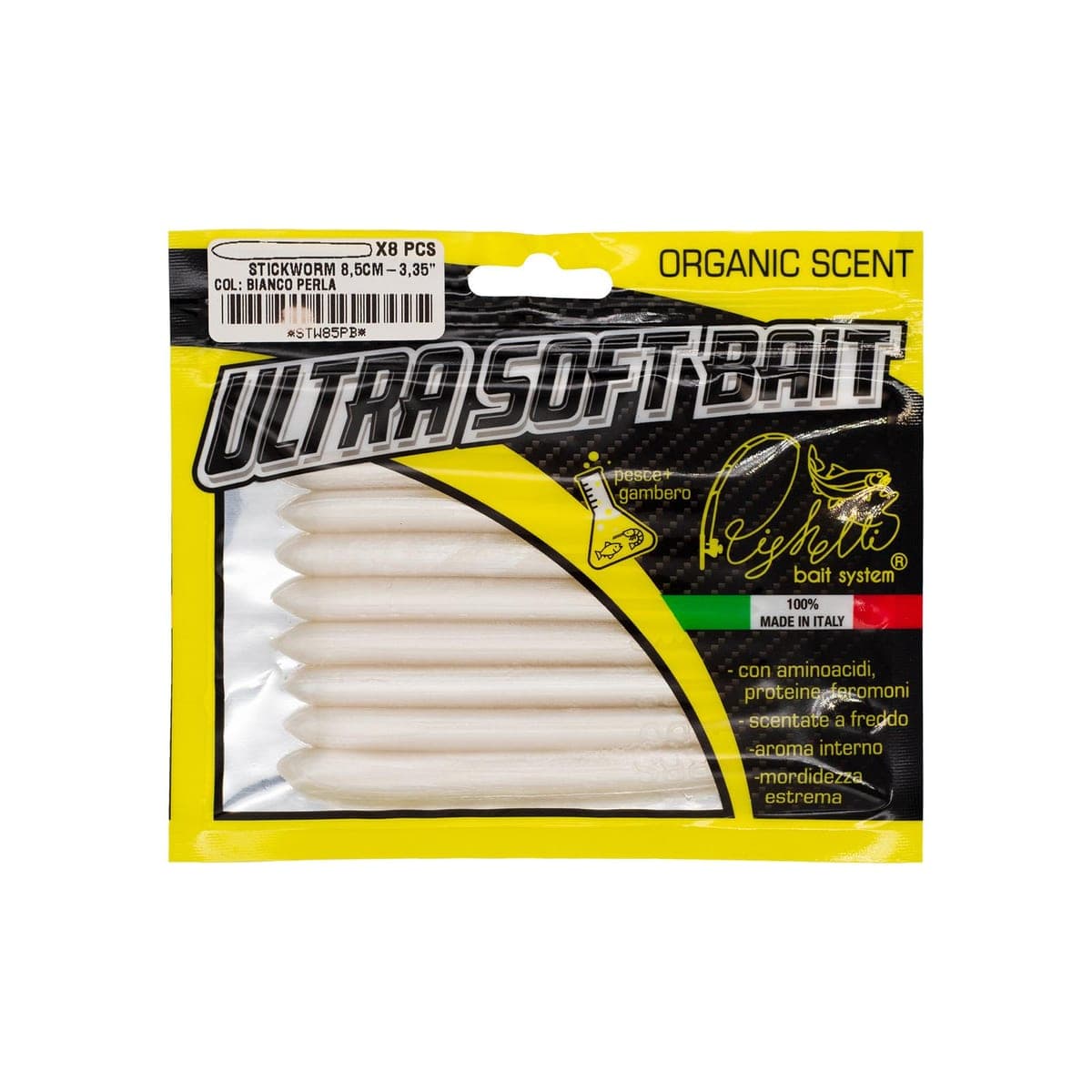 Busta di otto Stickworm bianco perlato