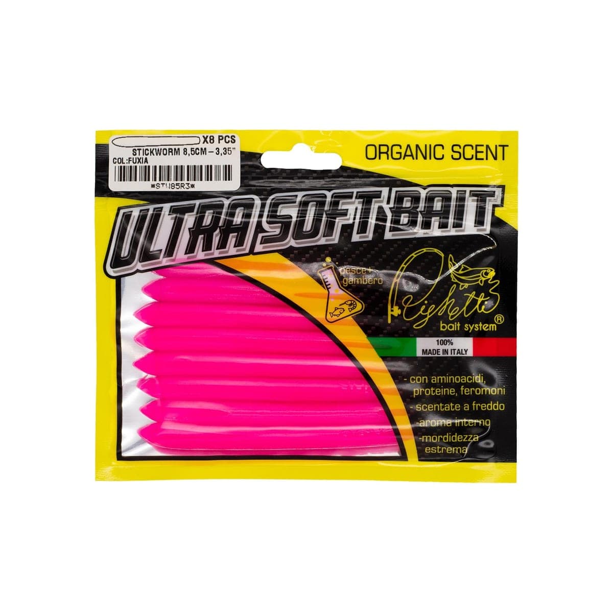 Busta di otto Stickworm fucsia fluo